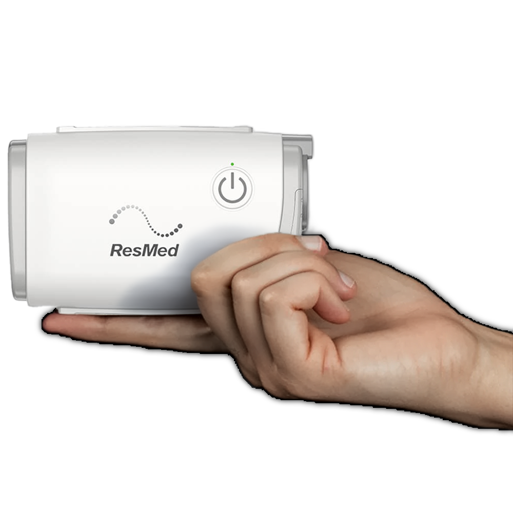 ResMed AirMini held in hand